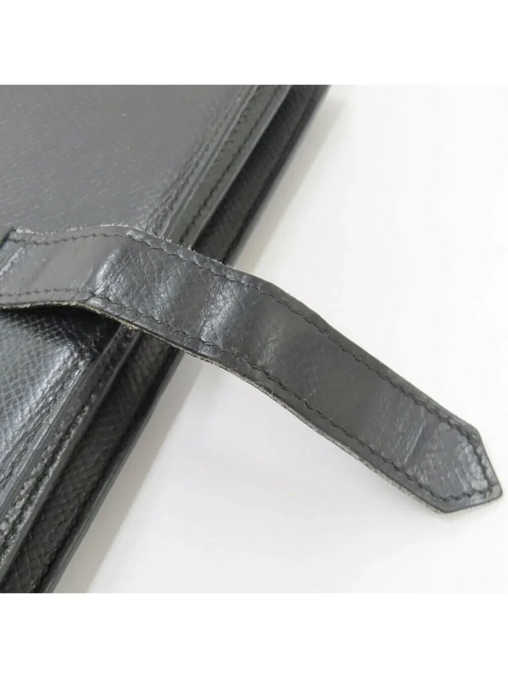 Hermes Bearn Souffle Veau Epsom Black Silver Wallet